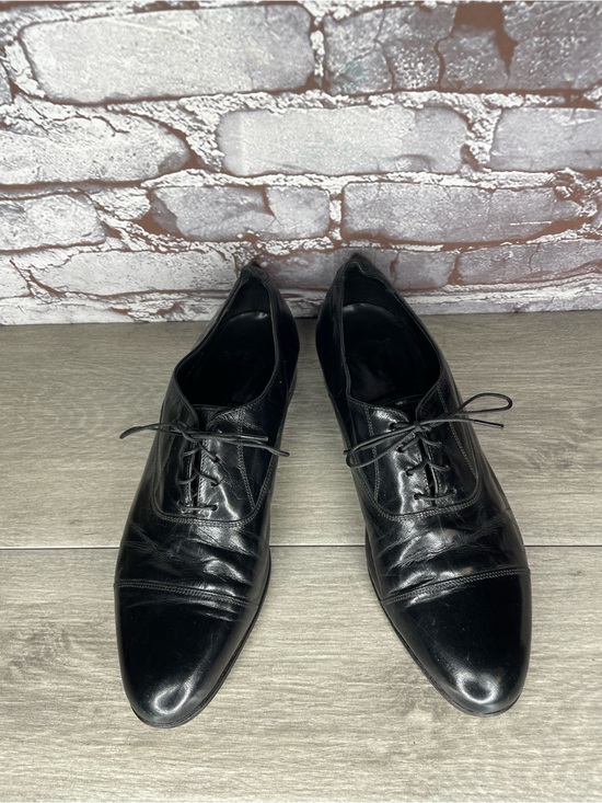 VTG Florsheim Black Patent Leather Oxford Lace Up Dress Shoes Men’s Sz 9.5D US main image 7